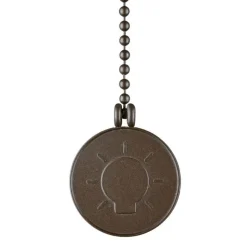 Westinghouse glødepære medaljon trækkæde bronze
