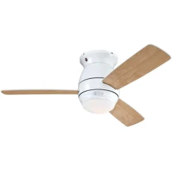 Westinghouse Halley ventilator vinge hvid/ahorn