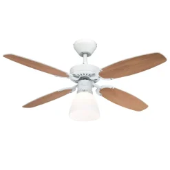 Westinghouse Halley Ventilator vinge hvid/bøg