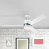 Westinghouse Tristan ventilator, lys, hvid/ahorn