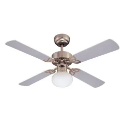 Westinghouse Vegas ventilator m. lys Lys, aluminium b.