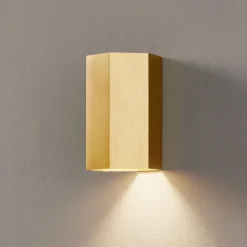 WEVER & DUCRÉ Hexo mini 1.0 Væglampe 11,5 cm guld