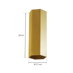 WEVER & DUCRÉ Hexo mini 2.0 væglampe 20 cm guld