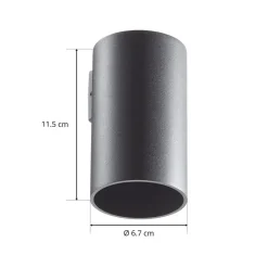 WEVER & DUCRÉ Ray mini 1.0 væglampe sort