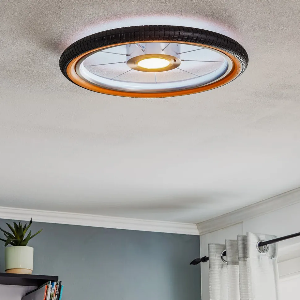 Wheel LED-loftlampe, RGB, sort