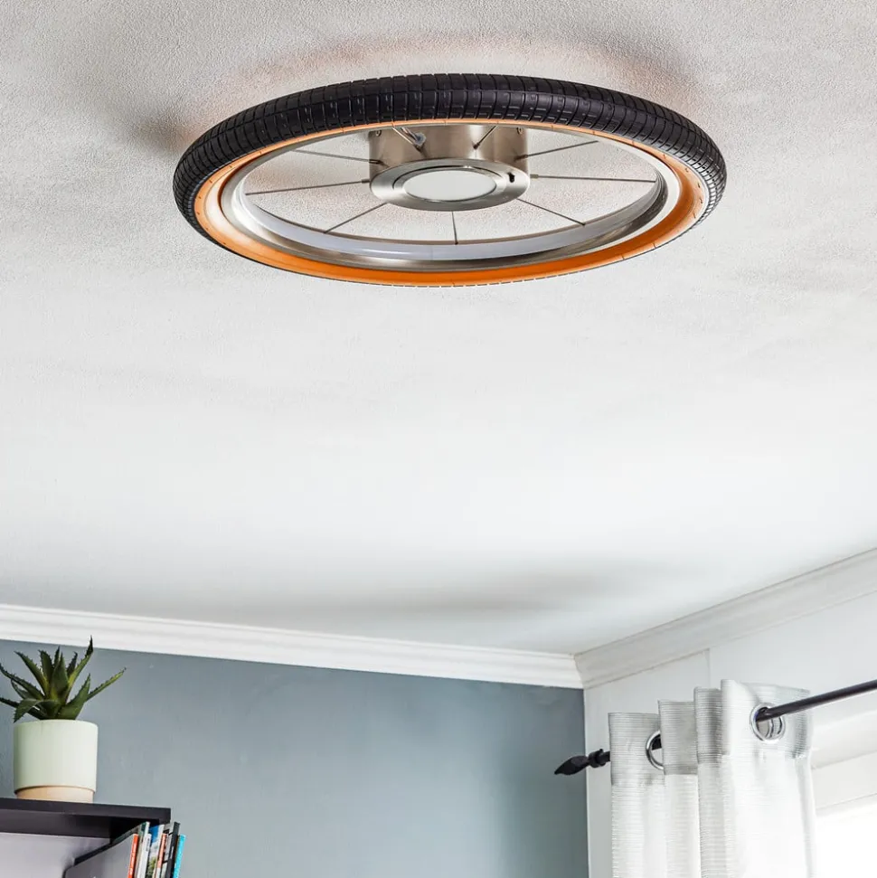 Wheel LED-loftlampe, RGB, sort