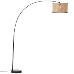 Wiley buet gulvlampe med rattan