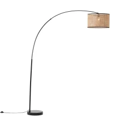 Wiley buet gulvlampe med rattan