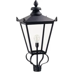 Wilmslow gadelampe, sort, 1 lyskilde, højde 82,5cm