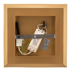 Window LED-væglampe, 32x32 cm, guld