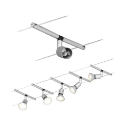 Wiresystem Spice Salt i mat krom, 5'er sæt, 10m