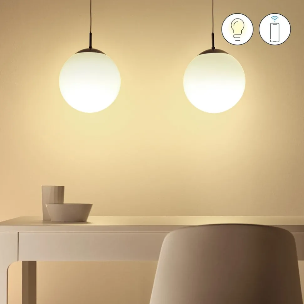 WiZ A60 LED-pære mat WiFi E27 8,5W RGBW 2-pak