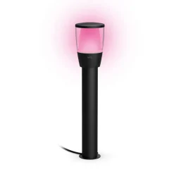 WiZ Elpas LED-gadelampe sort RGBW startsæt