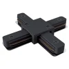 X-connector Track, 1-fase skinne, sort
