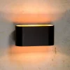 Xera væglampe, oval, sort