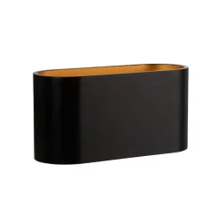 Xera væglampe, oval, sort