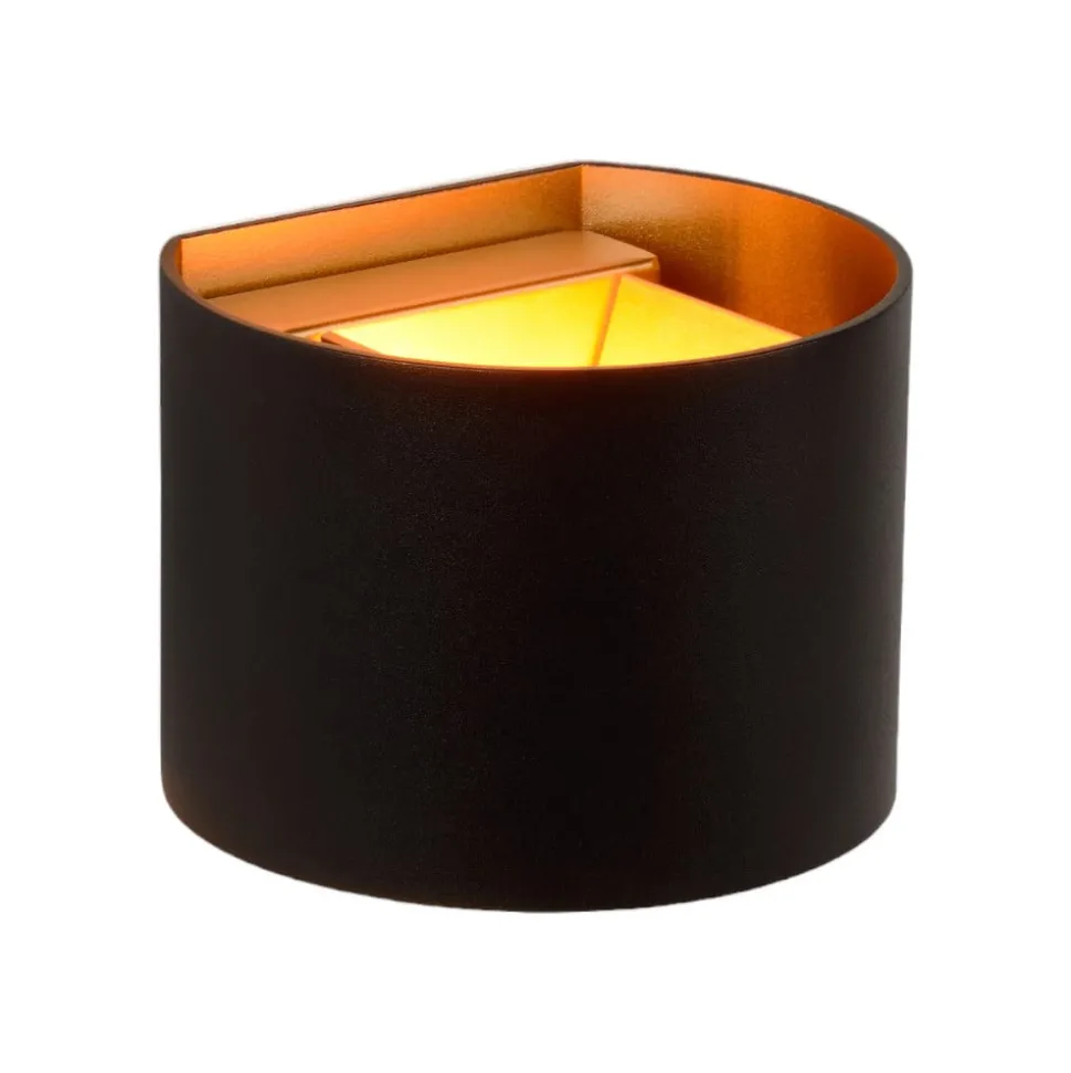 Xio LED-væglampe, bredde 13 cm, sort