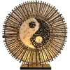 Ying Yang Batur bordlampe, rund, 40 cm, brun