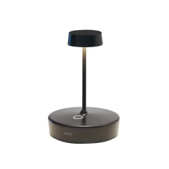 Zafferano LED-bordlampe Swap mini, sort, 15 cm IP65