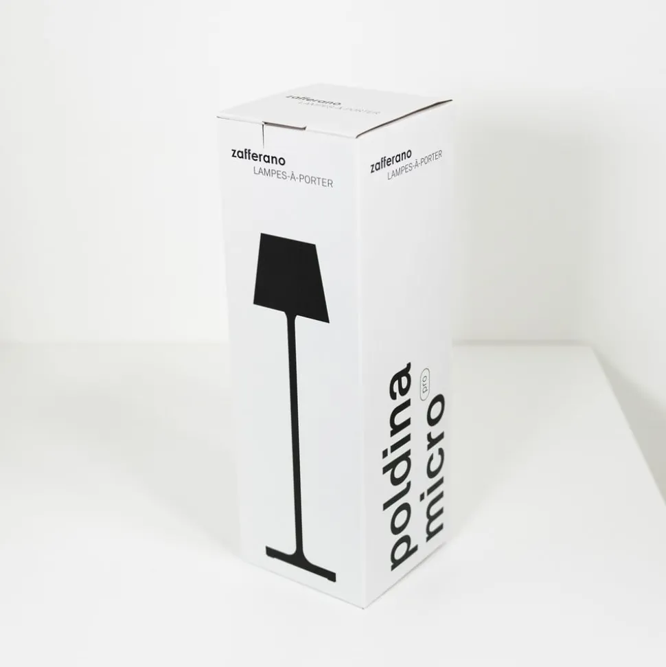 Zafferano Poldina mikro batterilampe IP65 rød