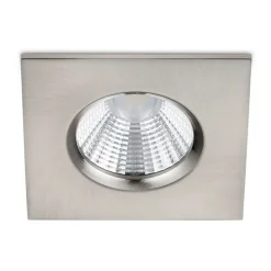 Zagros IP65 LED-indbygningsspot kantet, mat nikkel
