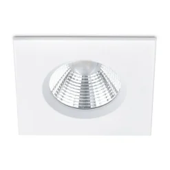 Zagros IP65 LED-indbygningsspot kantet, mat hvid
