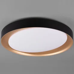 Zeta LED-loftlampe, tunable white, sort/guld