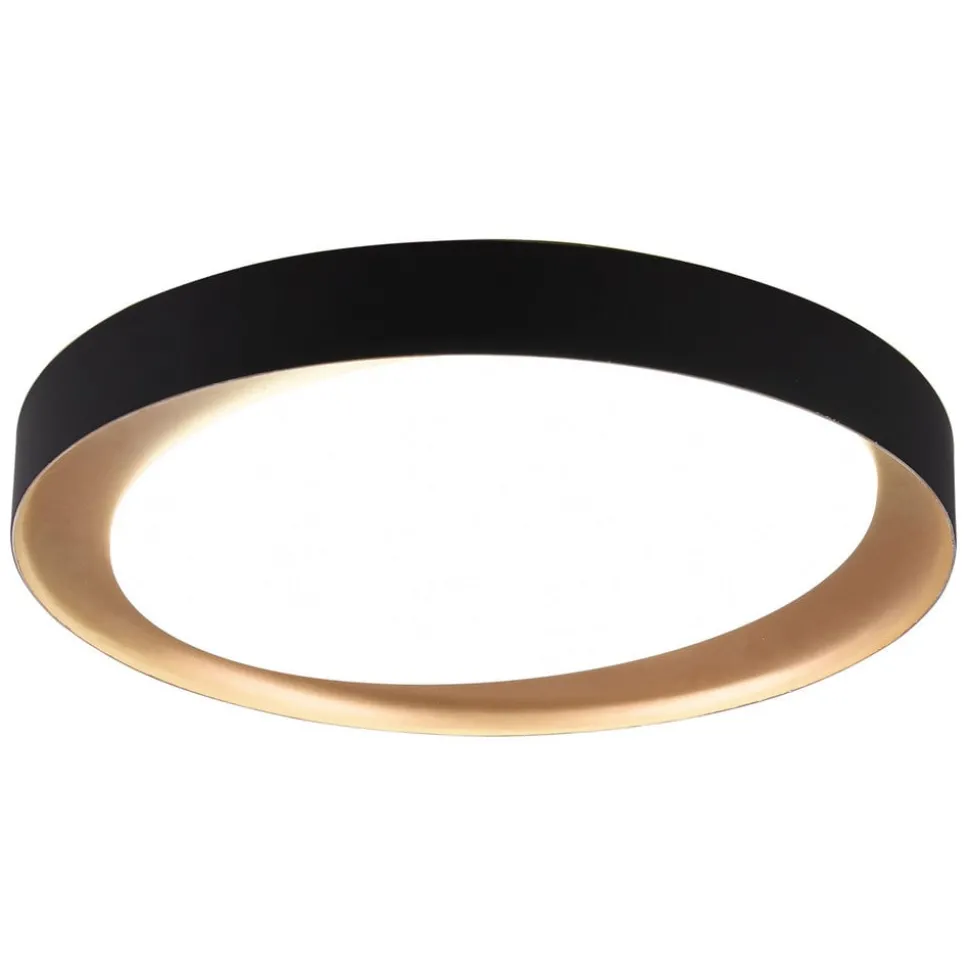 Zeta LED-loftlampe, tunable white, sort/guld