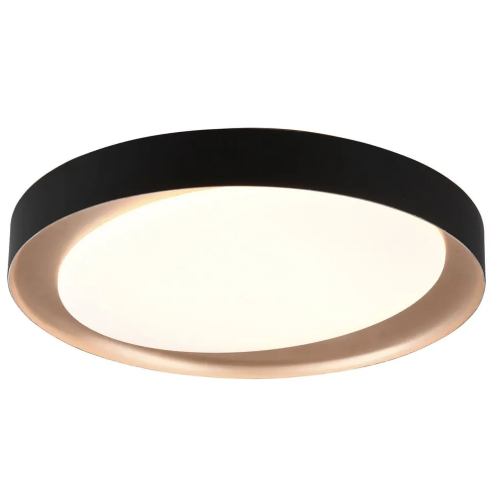 Zeta LED-loftlampe, tunable white, sort/guld