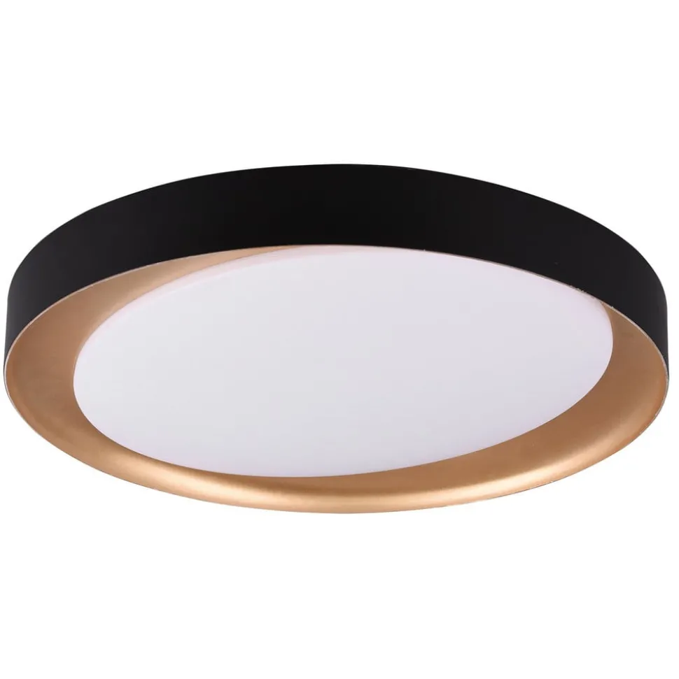 Zeta LED-loftlampe, tunable white, sort/guld