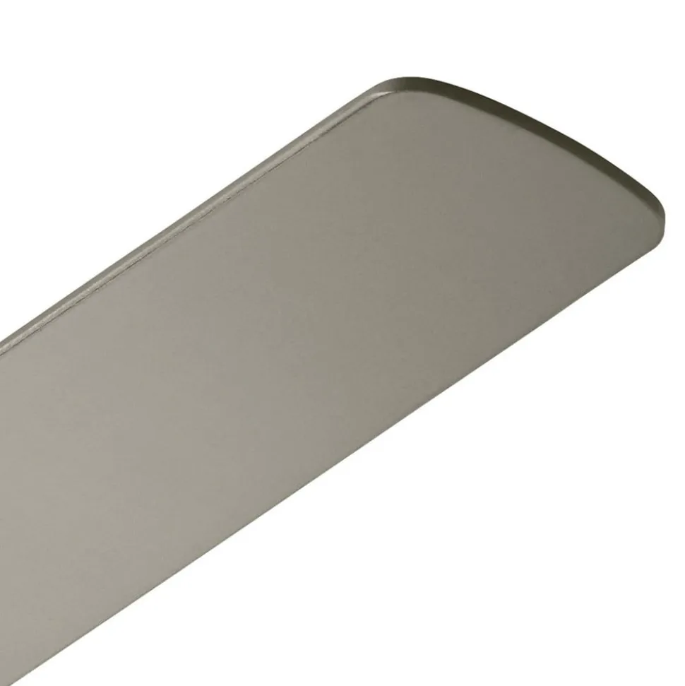 Zeus LED-loftventilator, tre blade, børstet nikkel