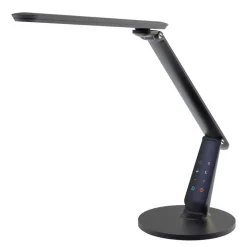 Zig LED-skrivebordslampe med betjeningspanel, sort