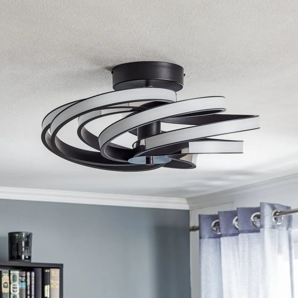 Zoya LED-loftslampe, sort