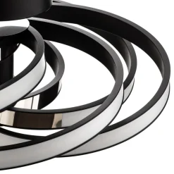 Zoya LED-loftslampe, sort