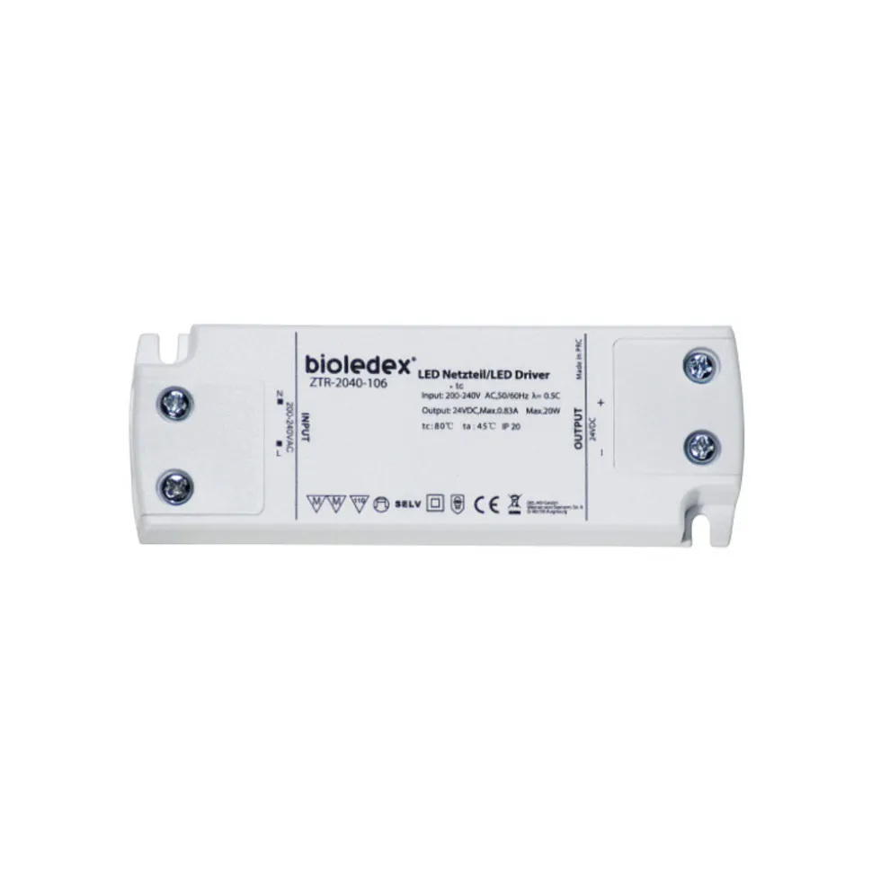 ZTR-2040-106 LED-strømforsyning, 24 V DC, 20 W