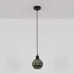 Zumba-pendel, bronzefarvet, Ø 15 cm, glas