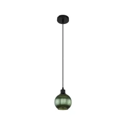 Zumba pendel, grøn, Ø 15 cm, glas