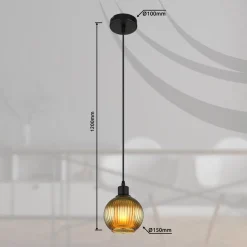Zumba pendel, grøn, Ø 15 cm, glas
