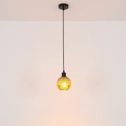Zumba pendel, grøn, Ø 15 cm, glas